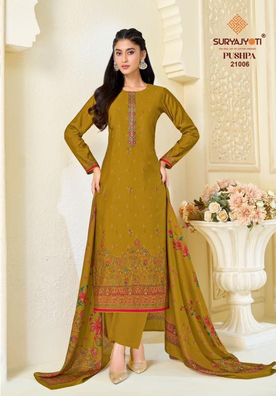 Suryajyoti pushpa vol 21 dress material wholesale price